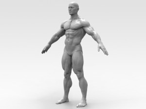 Bodybuilder 3Dプリントモデル