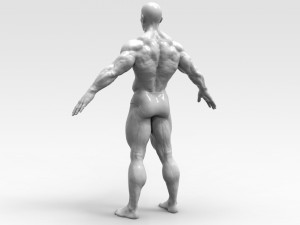 Bodybuilder 3Dプリントモデル