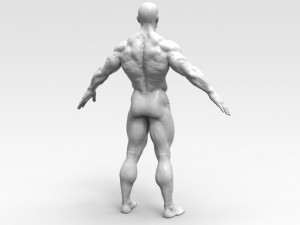 Bodybuilder 3Dプリントモデル