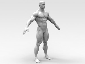 Bodybuilder 3Dプリントモデル