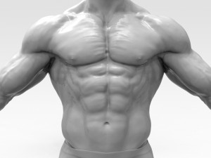 Bodybuilder 3Dプリントモデル