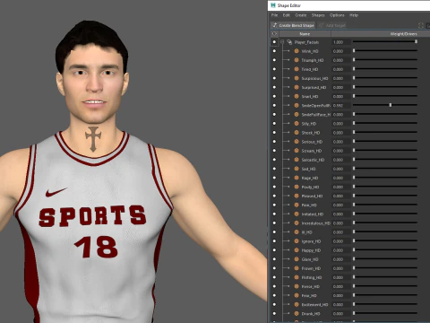 Jogador de basquete Jogador branco 03 Modelo 3D
