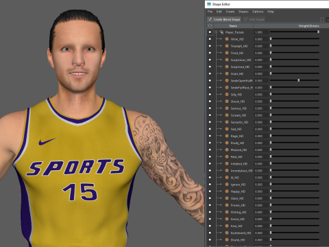 Basketball Player Yellow Player 03 3Dモデル