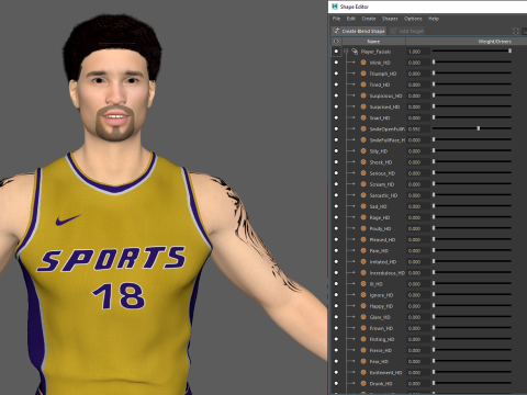 Basketball Player Yellow Player 04 3Dモデル