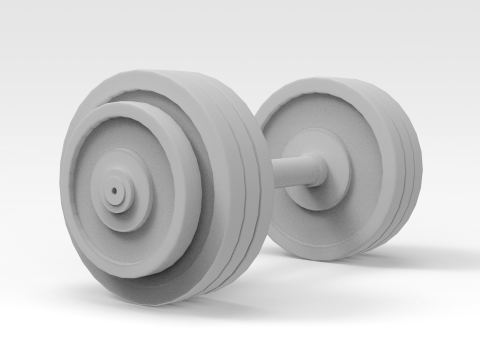 Dumbell 3Dモデル