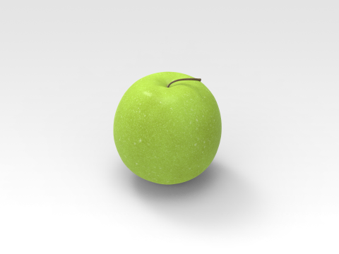 Green Apple Model 3D
