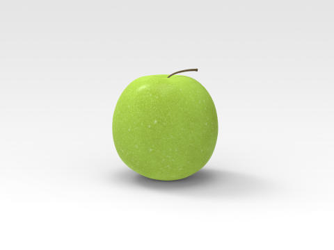 Green Apple Model 3D