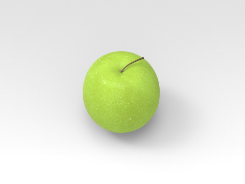 Green Apple Model 3D