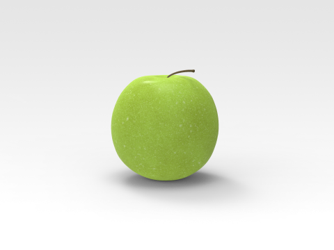 Green Apple Model 3D