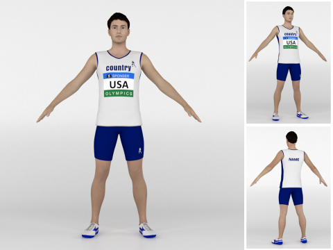 Athlete Runner Modelo 3D