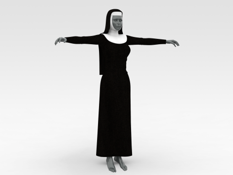Nun Veil 3D Модель