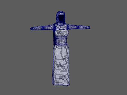 Nun Veil 3D Модель
