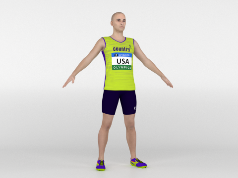 Runners 4 in 1 3D Model