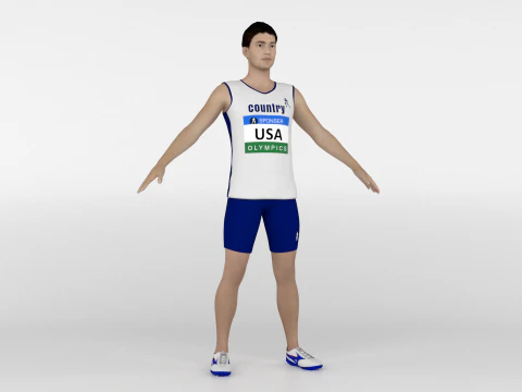 Runners 4 in 1 3D Model