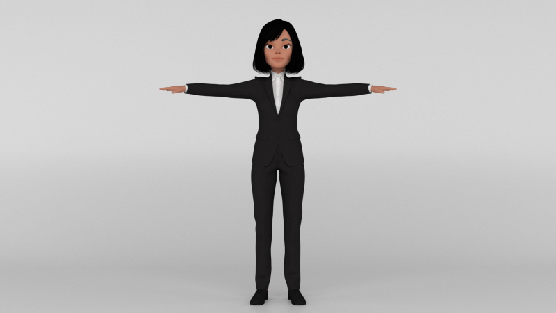 Toon Officer 3D Model .c4d .max .obj .3ds .fbx .stl .blend