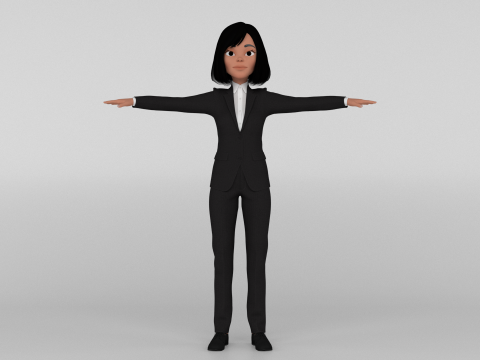 Toon Officer 3D Модель