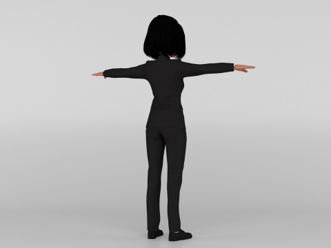 Toon Officer 3D Model