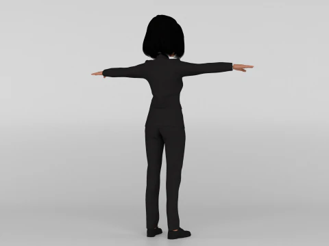 Ufficiale dei cartoni animati Modello 3D