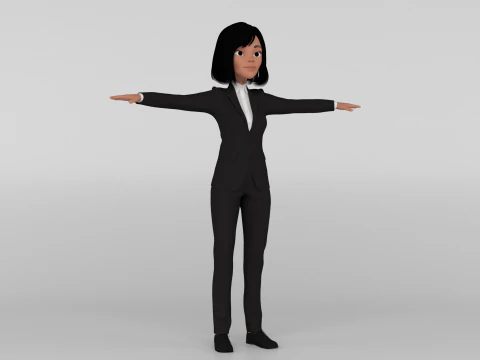 Ufficiale dei cartoni animati Modello 3D