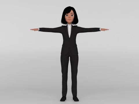 Ufficiale dei cartoni animati Modello 3D