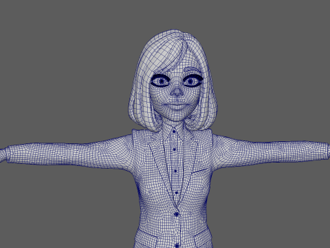 Toon Officer 3D Model