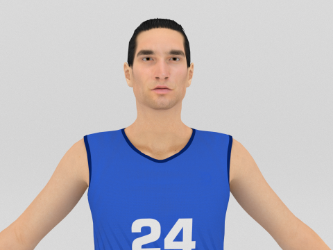 Volleyball Players Set 3D 모델