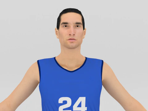 Volleyball Players Set 3D Model