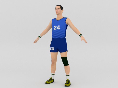 Volleyball Players Set 3D 모델