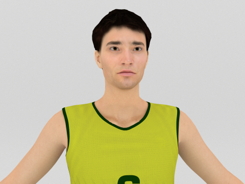 Volleyball Players Set 3D 모델