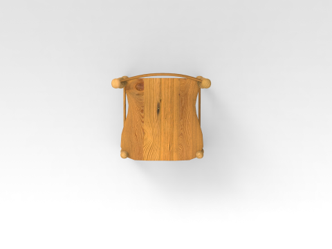 Wooden Chiar 3Dモデル