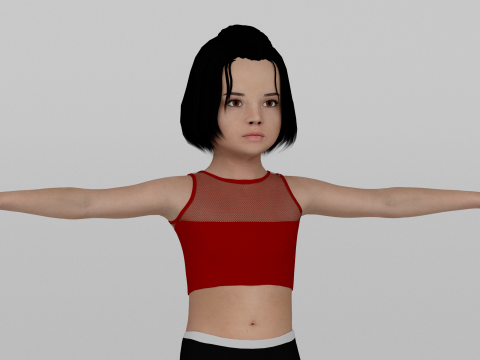Young girl 3Dモデル