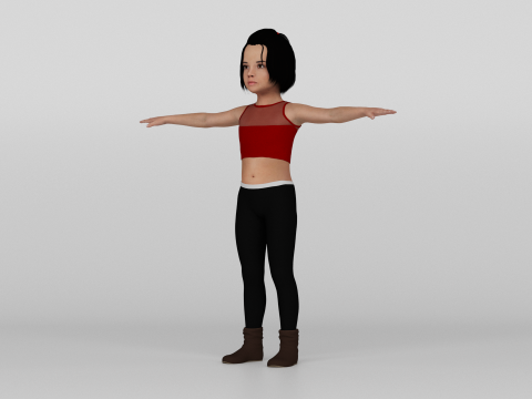 Young girl 3Dモデル