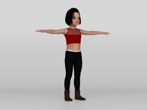 Young girl 3Dモデル
