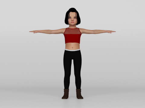 Young girl 3Dモデル