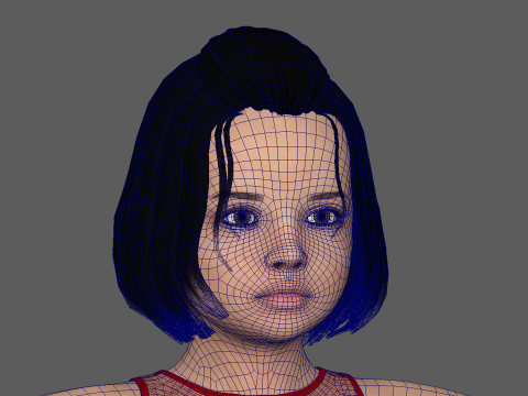 Young girl 3Dモデル