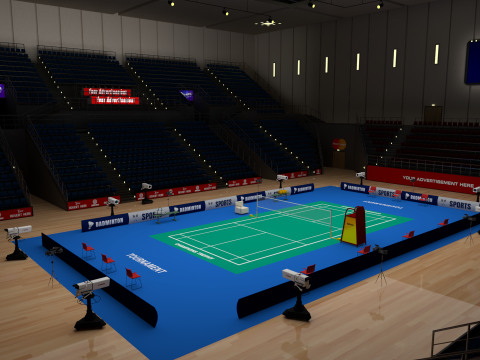 Badminton Stadium 3D 模型