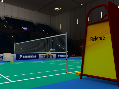 Badminton Stadium 3D 模型