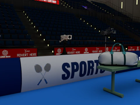 Stade de badminton Modèle 3D