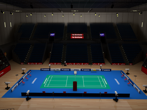 Badminton Stadium 3D 模型