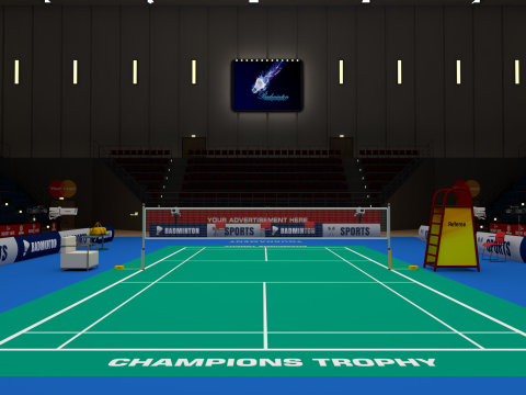 Badminton Stadium 3D 模型