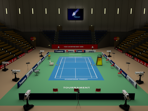 Badminton Stadium Modelo 3D