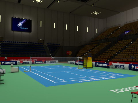 Badminton Stadium 3D Модель