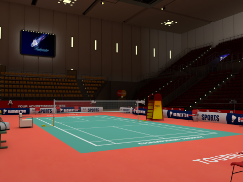 Badminton Stadium Modelo 3D