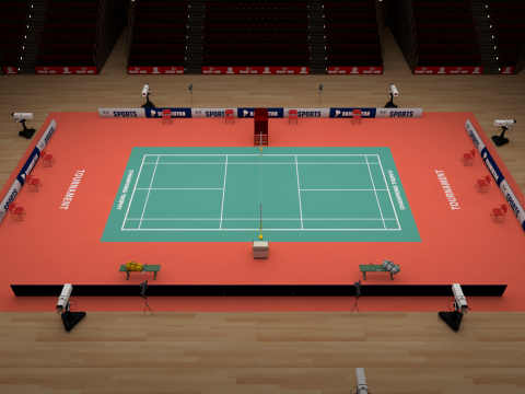 Badminton Stadium Modelo 3D