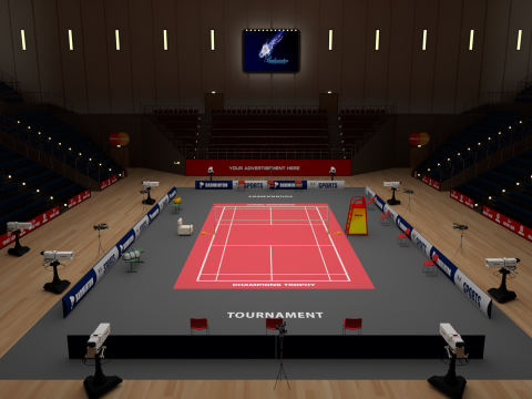 Badminton Stadium Modelo 3D