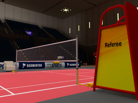 बैडमिंटन स्टेडियम 3D मॉडल