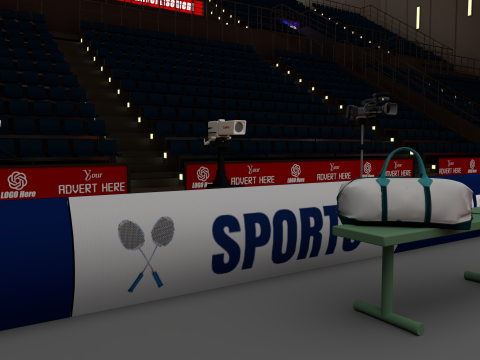 Badminton Stadium Model 3D