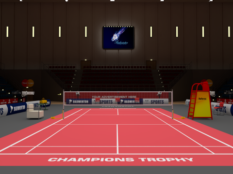 Badminton Stadium Model 3D