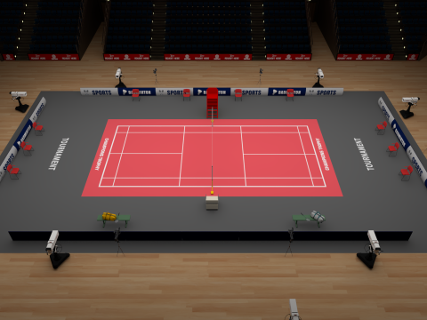 Badminton Stadium Model 3D