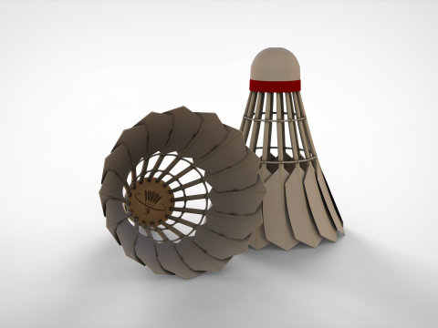 Badminton Shuttlecock Modelo 3D